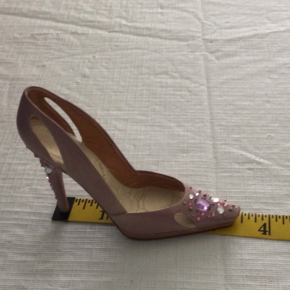 Just The Right Shoe by Raine Bling MINIATURE Fashionable shoe color color pink - Picture 3 of 7